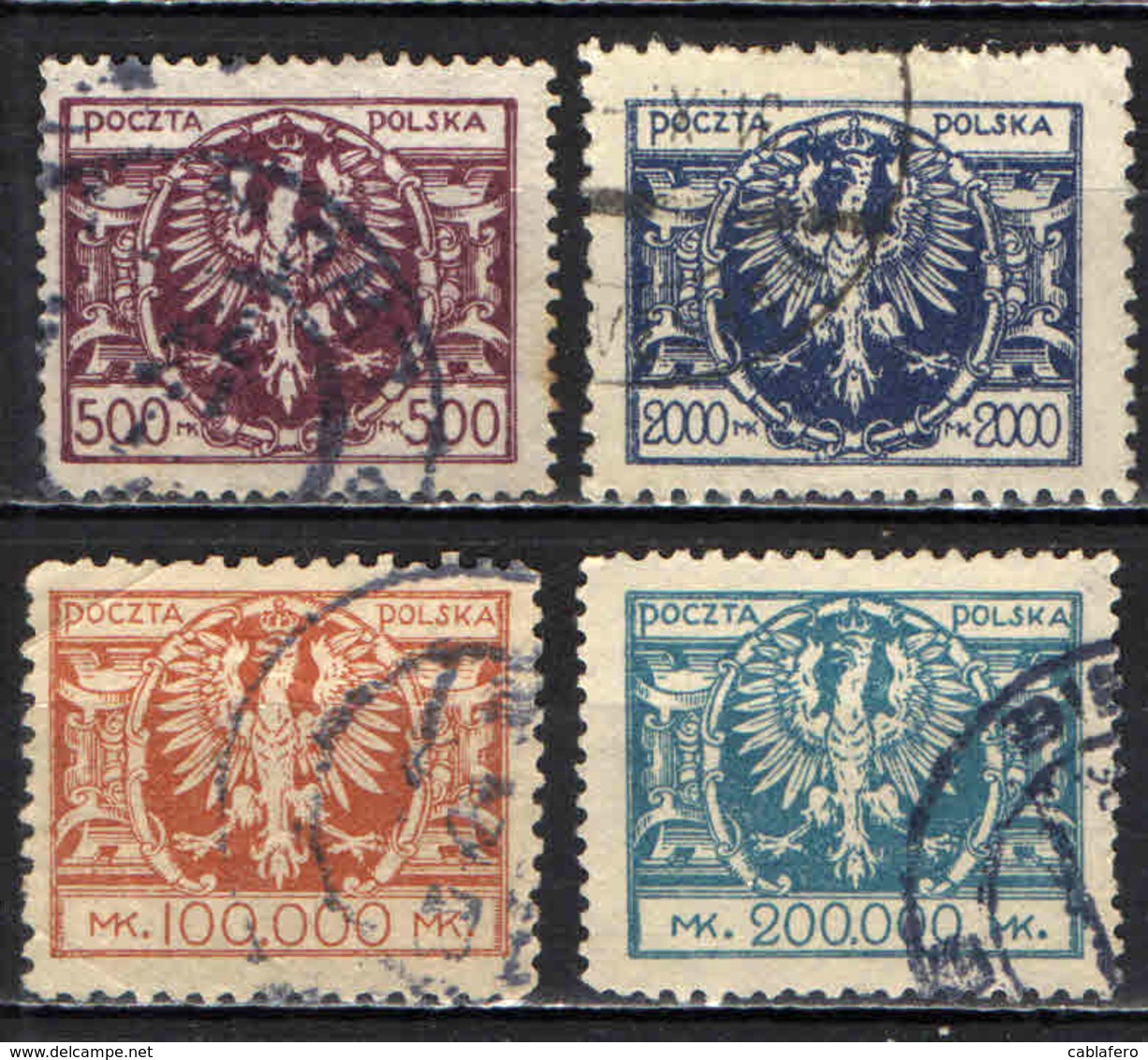 POLONIA - 1924 - STEMMA DELLA POLONIA - USATI - Usati