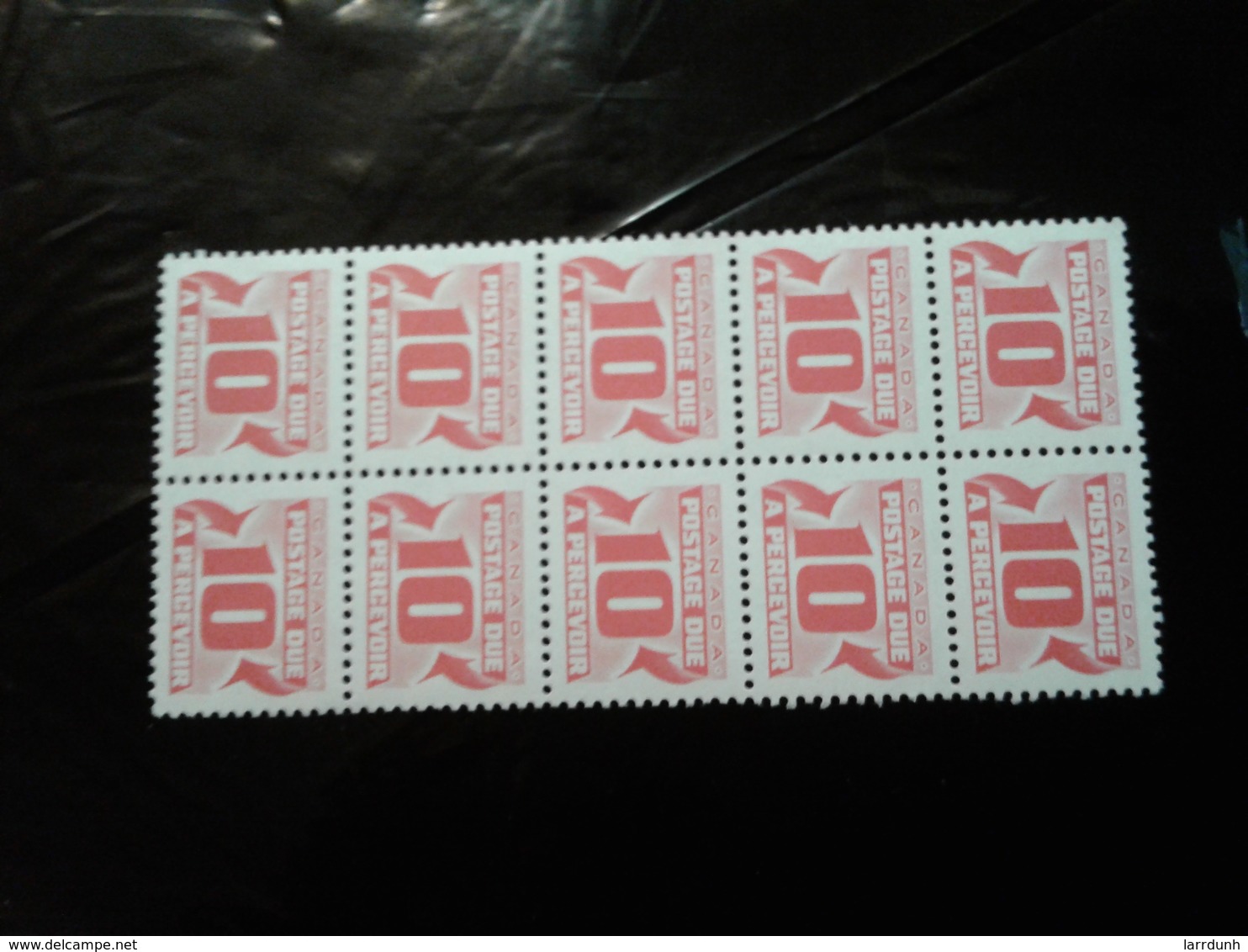 Canada J35 Postage Due Block Of Ten 10 Cent Values MNH 1969-78 A04s - Postage Due