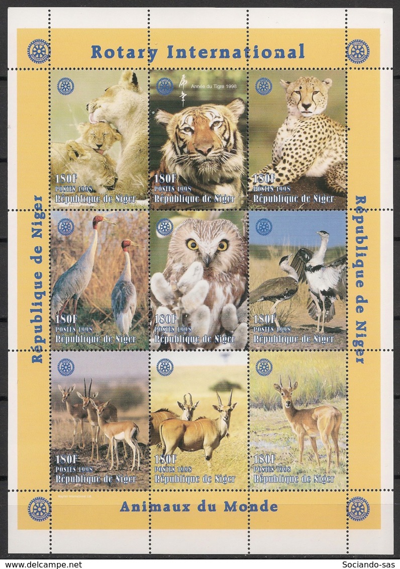 Niger - 1998 - N°Yv. 1052 à 1060 - Faune / Rotary / Animals - Neuf Luxe ** / MNH / Postfrisch - Other & Unclassified