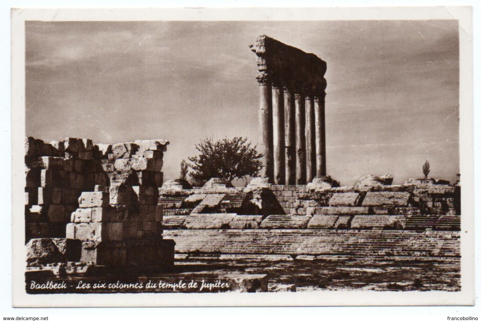 LIBAN/LEBANON-BAALBECK LES SIX COLONNES DU TEMPLE DE JUPITER (PHOTO SPORT) - Libano