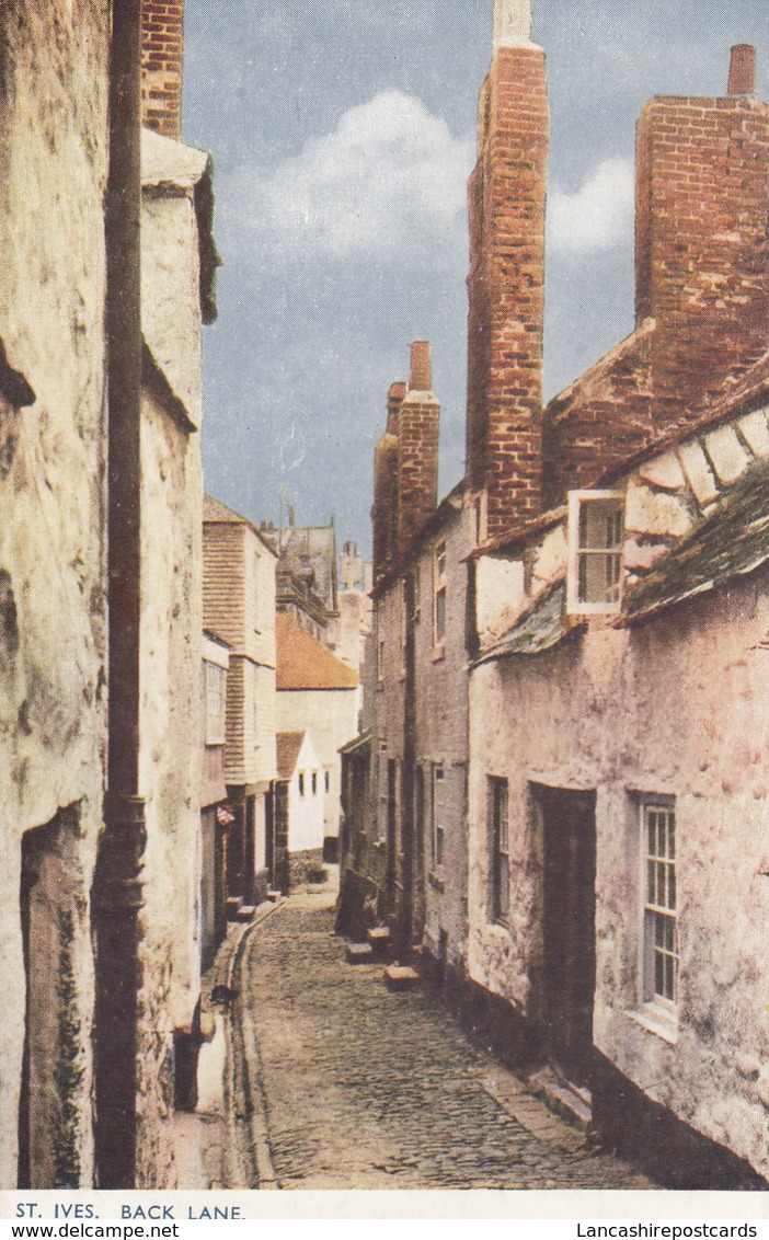 Postcard St Ives Back Lane [ Photochrom ] My Ref  B13040 - St.Ives