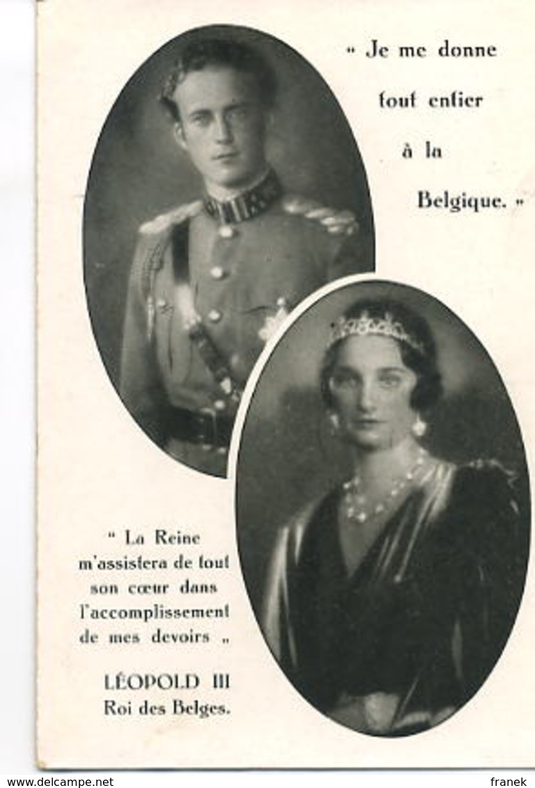 B512 - LEOPOLD III, Roi Des Belges, Et La Reine - Autres & Non Classés