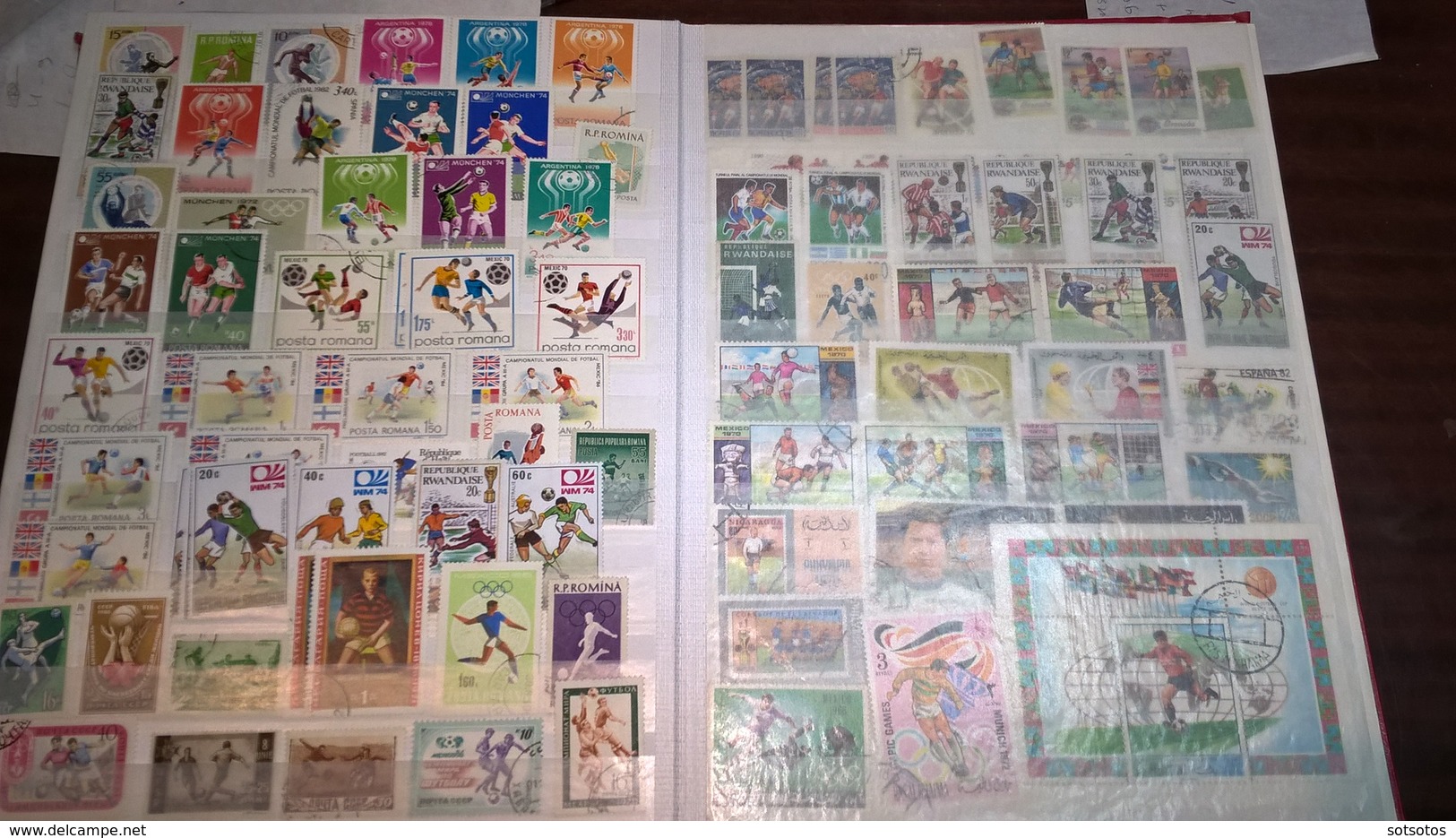 Collection with 1200+ stamps (16 of them are SS) - used and unused, many sets - very impressive and nice total in a 32 p