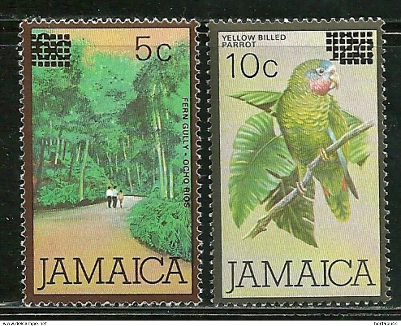 Jamaica      "Surcharged "     Set    SC# 581-82     MNH - Jamaica (1962-...)