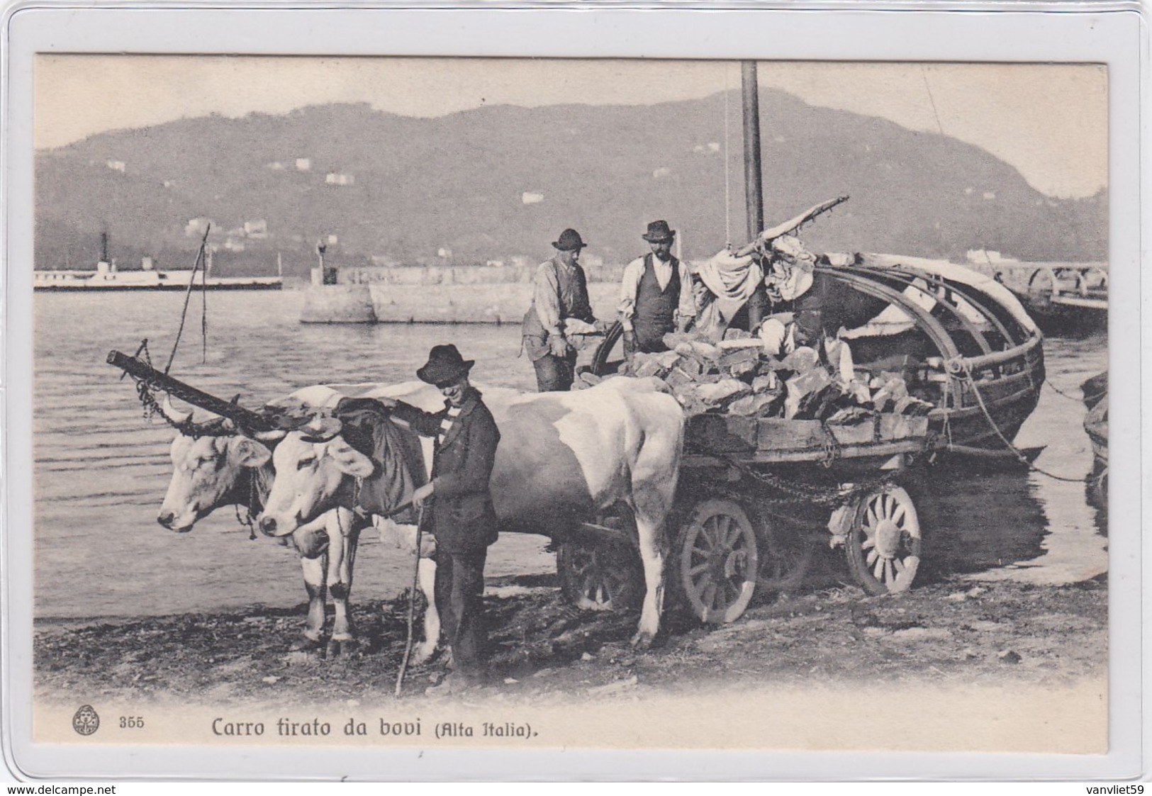 COMO?-ALTA ITALIA-CARRO TIRATO DA BUOI--CARTOLINA NON VIAGGIATA ANNO 1915-1925 - Como