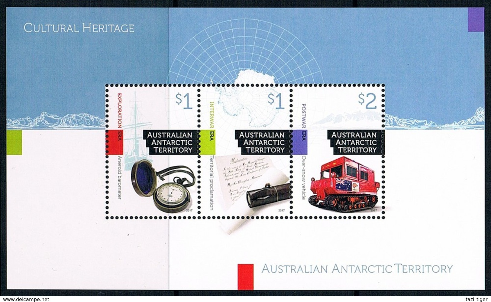 AUSTRALIAN ANTARCTIC TERRITORY (AAT) • 2017 • Cultural Heritage - Minisheet • MNH (1) - Unused Stamps