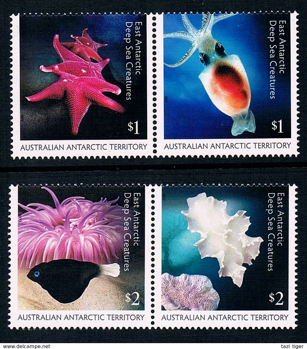 AUSTRALIAN ANTARCTIC TERRITORY (AAT) • 2017 • East Antarctic Deep Sea Creatures  • MNH (4) - Nuevos