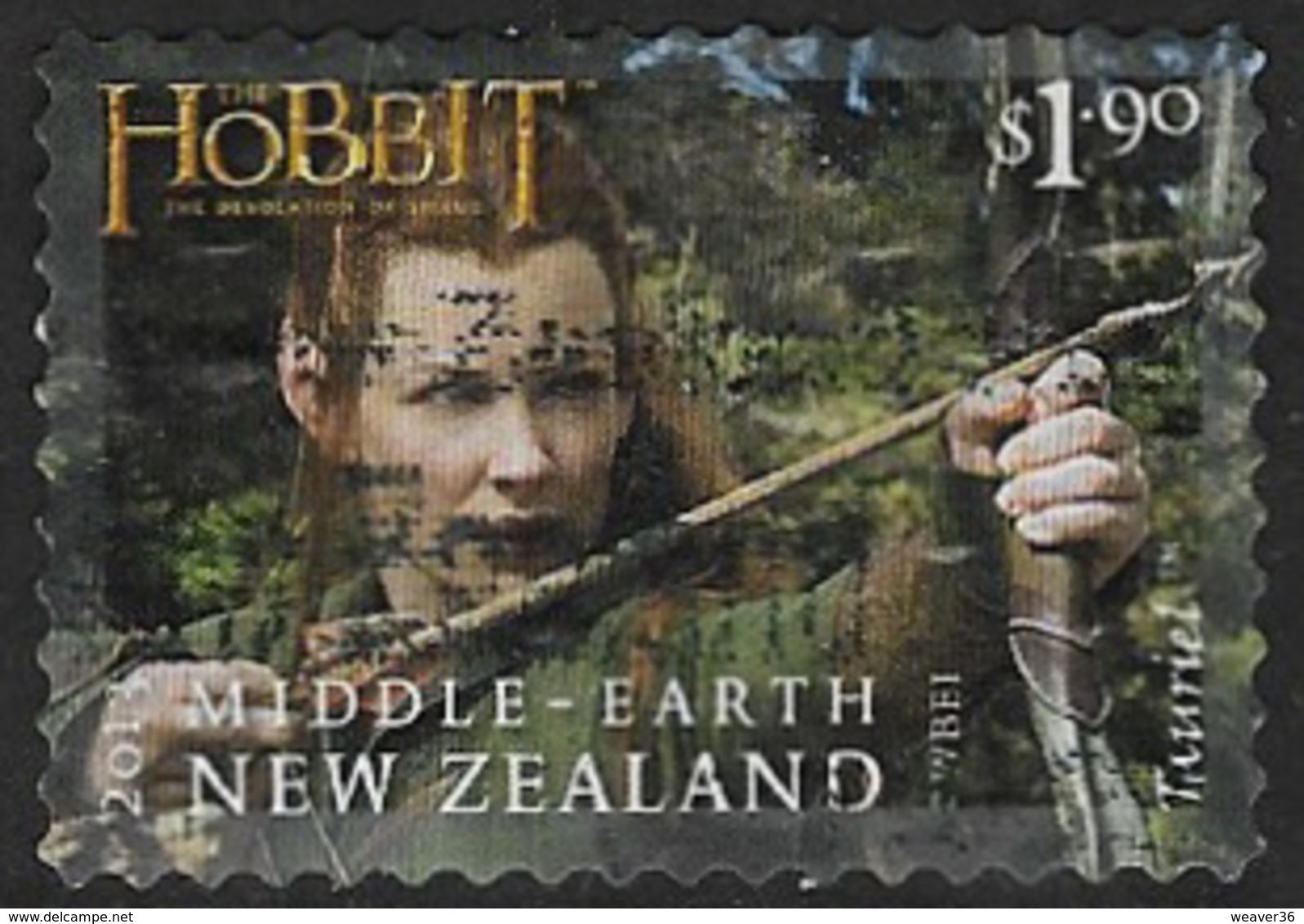 New Zealand 2013 Middle Earth $1.90 Self Adhesive Good/fine Used [39/32145/ND] - Used Stamps