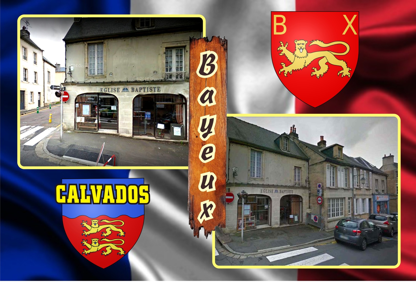 Postcards, REPRODUCTION, Communes of France, Bayeux, duplex VIII, 54 pcs. (338-391)