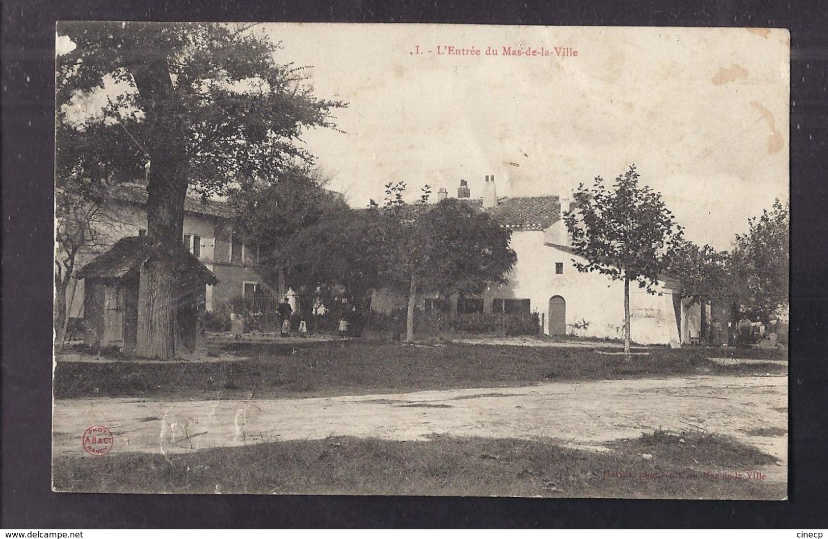 CPA 30 - NIMES - L'Entrée Du MAS DE LA VILLE - TB PLAN Bâtiment FERME Avec Jolie ANIMATION Et Enfants Devant - Nîmes