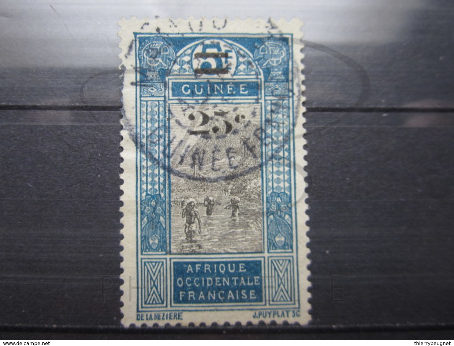 VEND BEAU TIMBRE DE GUINEE N° 100 , OBLITERATION " MAMOU " !!! - Used Stamps