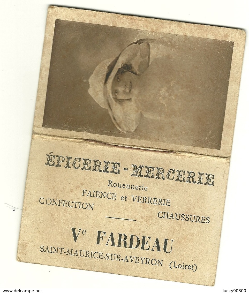 PETIT CALENDRIER CALEPIN PUBLICITAIRE - 1922 - ÉPICERIE MERCERIE FARDEAU - SAINT MAURICE SUR AVEYRON - Formato Piccolo : 1921-40