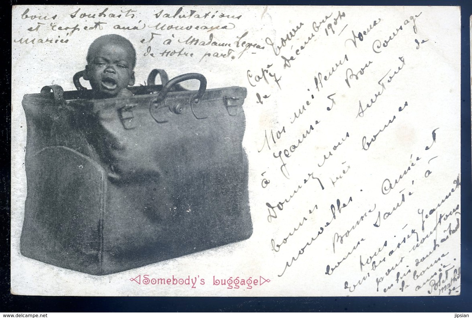 Cpa D' Afrique Du Sud South Africa -- Envoyée De Capetown En 1904 -- Somebody's Luggage   AFS8 - Afrique Du Sud