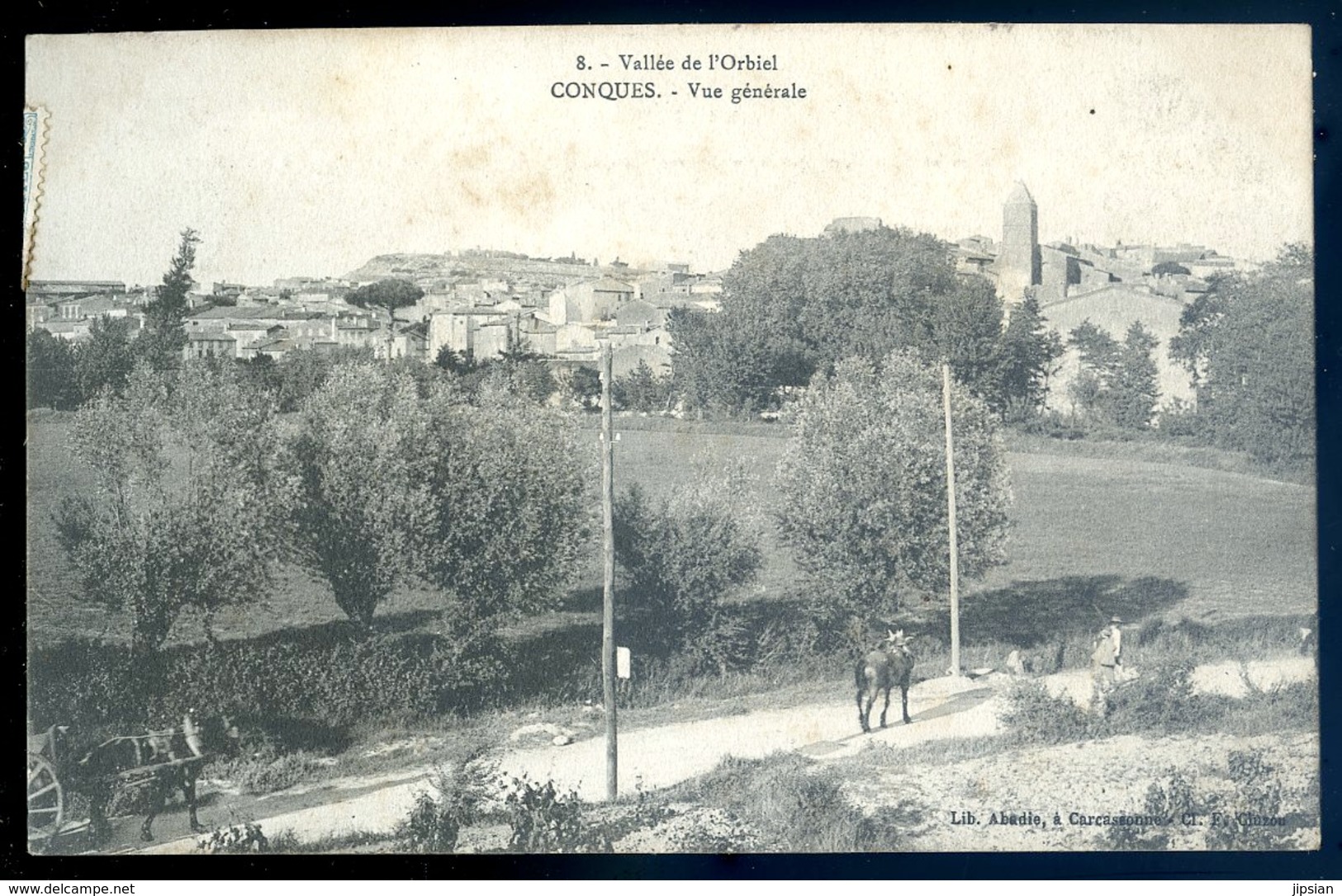 Cpa Du 11  Conques Vue Générale -- Vallée De L' Orbiel     AFS8 - Conques Sur Orbiel