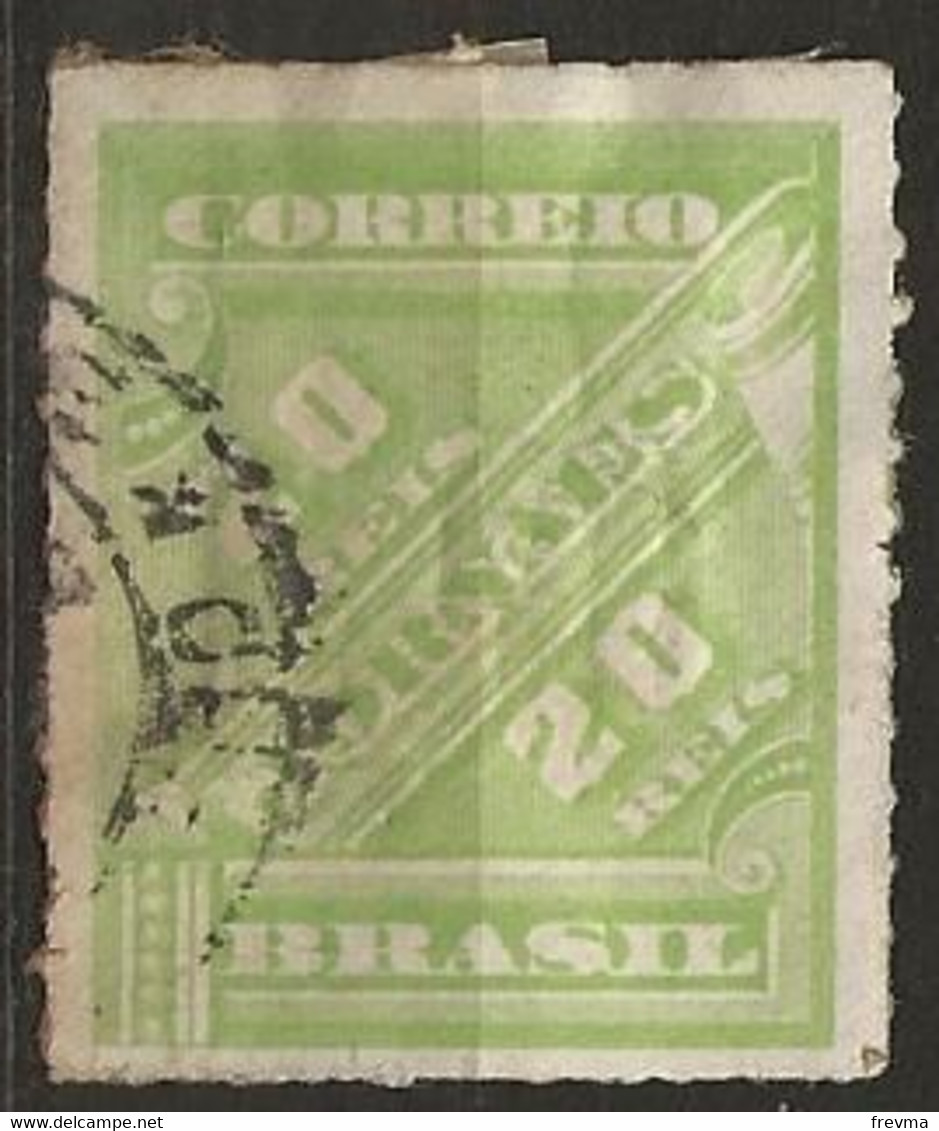 Timbre Bresil 1889 Postage 20r Yvert 11 - Service