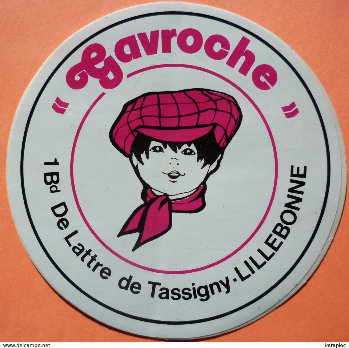 AUTOCOLLANT STICKER - GAVROCHE - LILLEBONNE 76 - BD MARECHAL DE LATTRE DE TASSIGNY - Autocollants