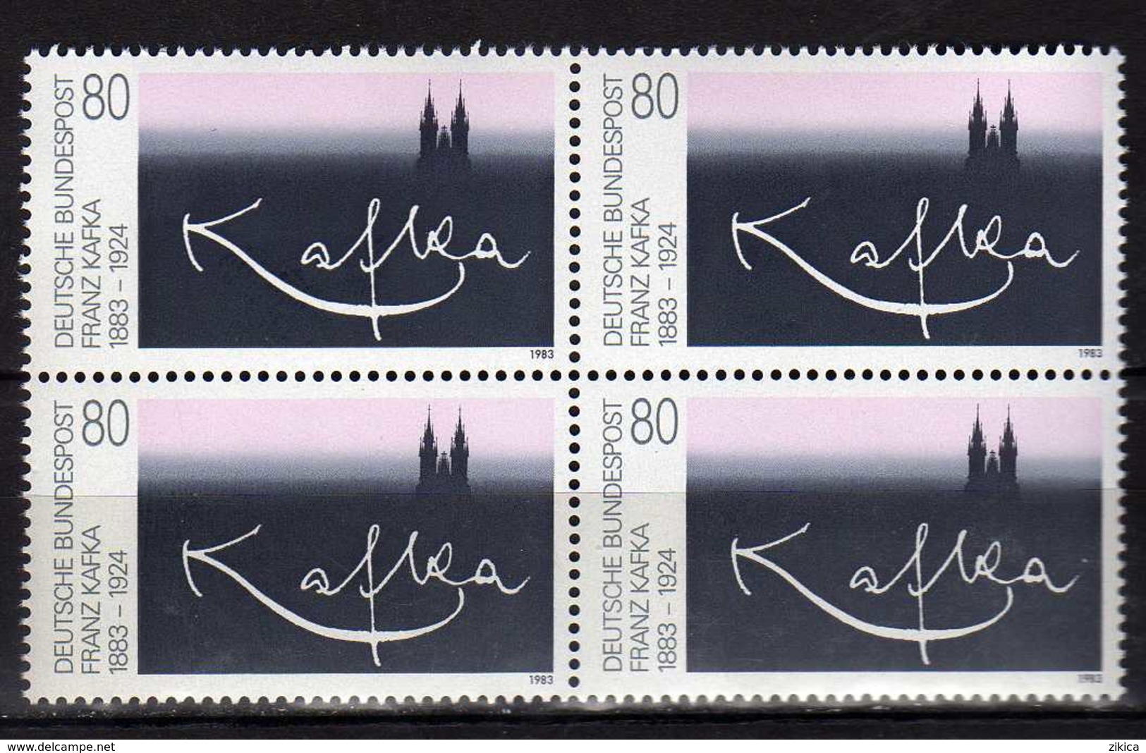 Germany - 1983 The 100th Anniversary Of The Birth Of Franz Kafka. Writer.4 X Stamps. MNH - Neufs