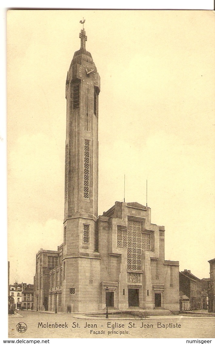 MOLENBEEK St. JEAN  ---   Eglise St. Jean Baptiste - Façade Principale - Molenbeek-St-Jean - St-Jans-Molenbeek