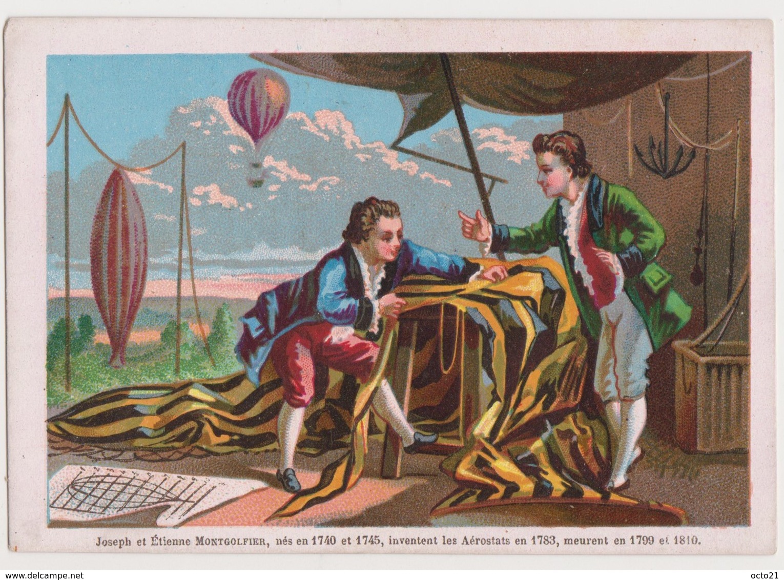 Nougatines De Nevers-E.RANDIER .Nevers  /Joseph Et Etienne Montgolfier Inventent Les Aérostats En 1783 - Autres & Non Classés