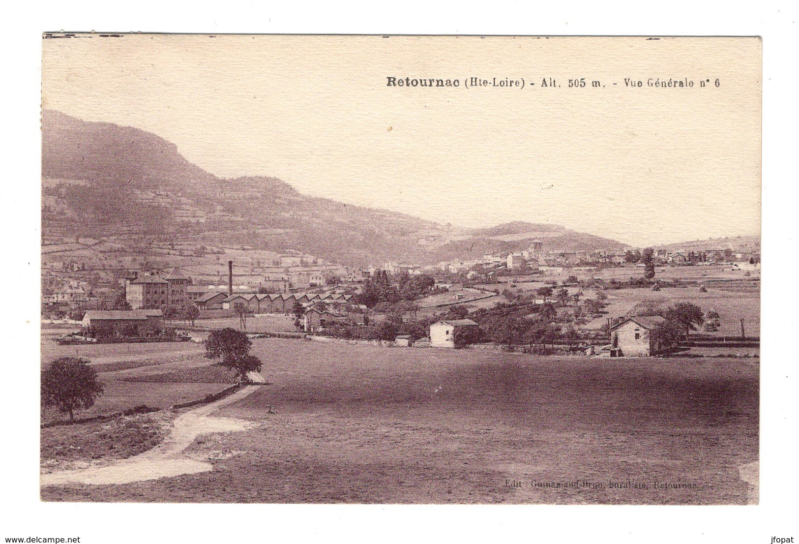 43 HAUTE LOIRE - RETOURNAC Vue Générale - Retournac