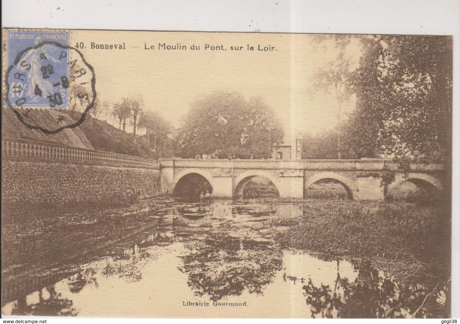 CPA-28-Eure Et Loir- BONNEVAL- Le Moulin Du Pont Sur Le Loir- - Bonneval