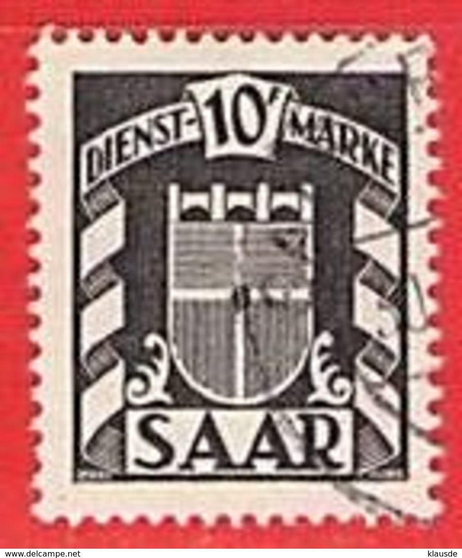 MiNr.38 D O Deutschland Saarland (1945-49) Dienstmarke - Usados