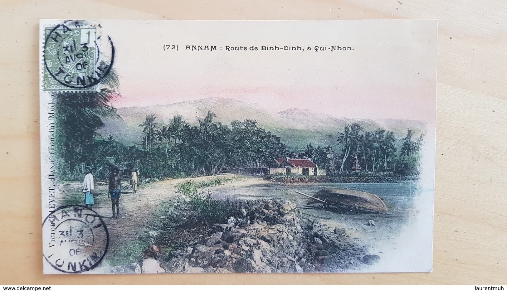 Annam : Route De Binh-Dinh à Gui-Nhon (Indochine) 1906 Circulée - Viêt-Nam