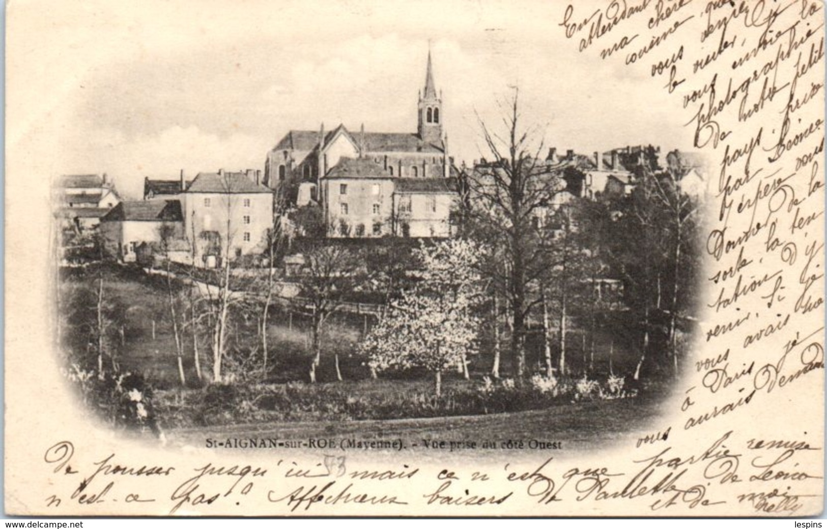 53 - SAINT AIGNAN Sur RÖE -- Vue Prise Du Côté Ouest - Saint Aignan Sur Rö