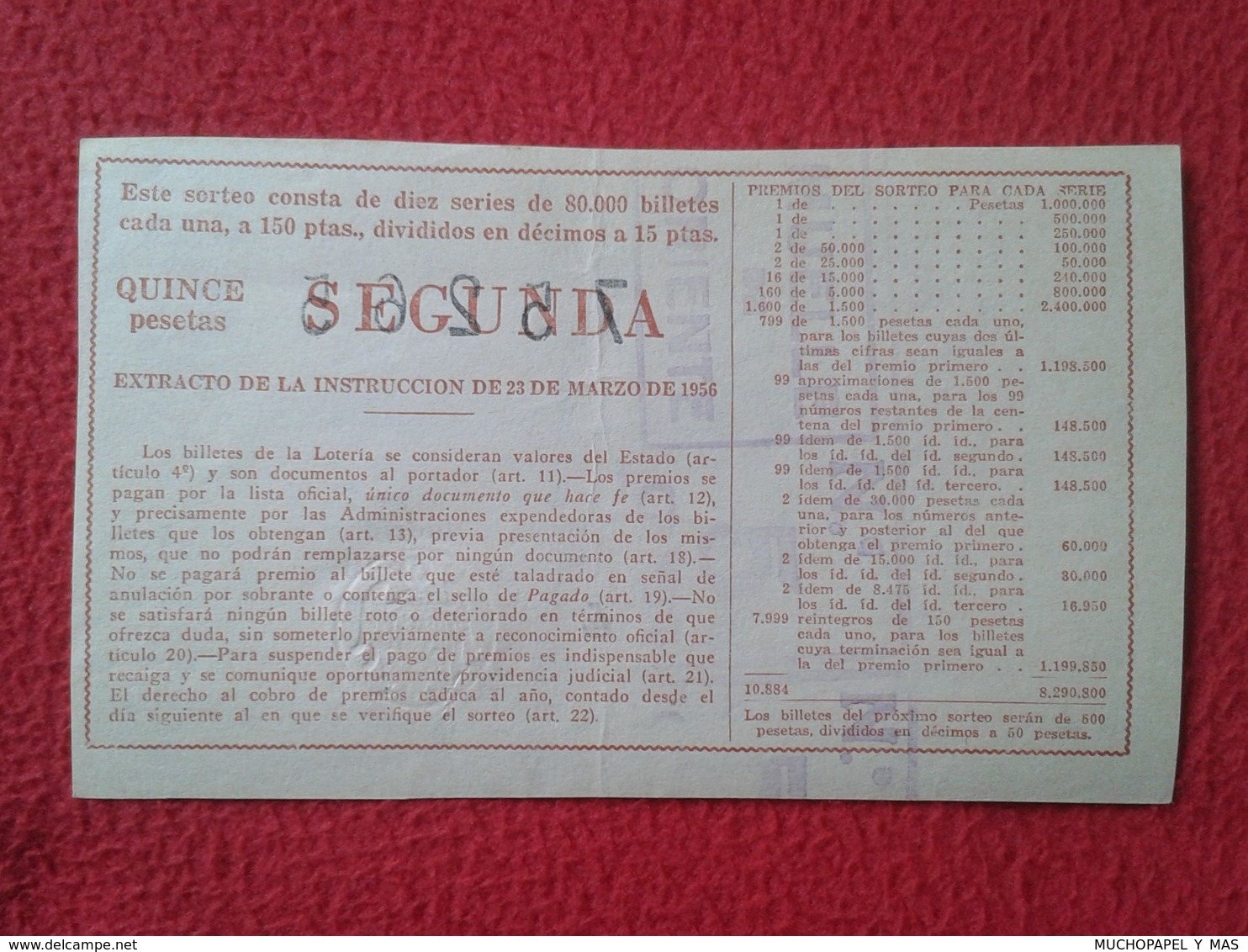 SPAIN DÉCIMO CUPÓN DE LOTERÍA NACIONAL LOTTERY LOTERIE NATIONALE ESPAGNE 1963 AJEDREZ CHESS Échecs REY CABALLO PIEZAS... - Billetes De Lotería