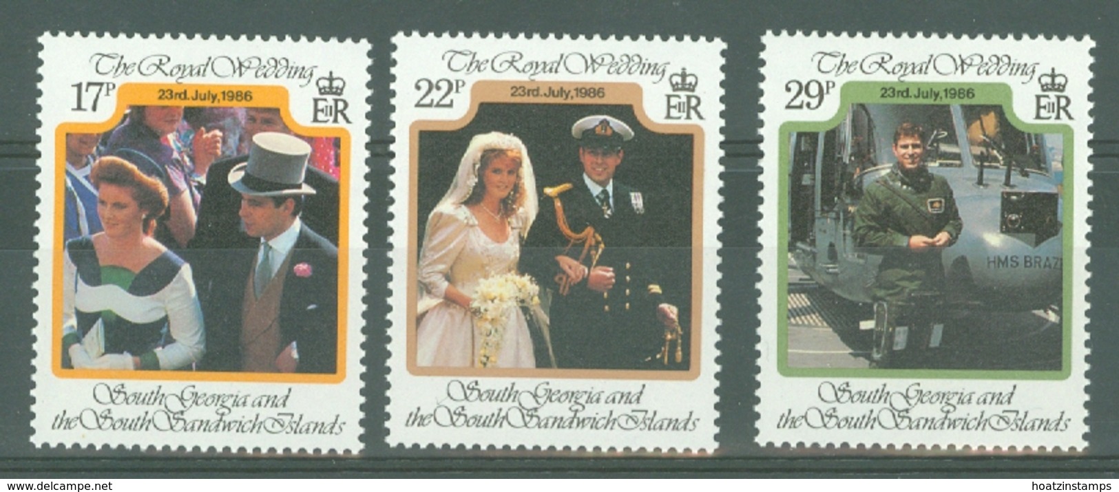 South Georgia: 1986   Royal Wedding     MNH - South Georgia