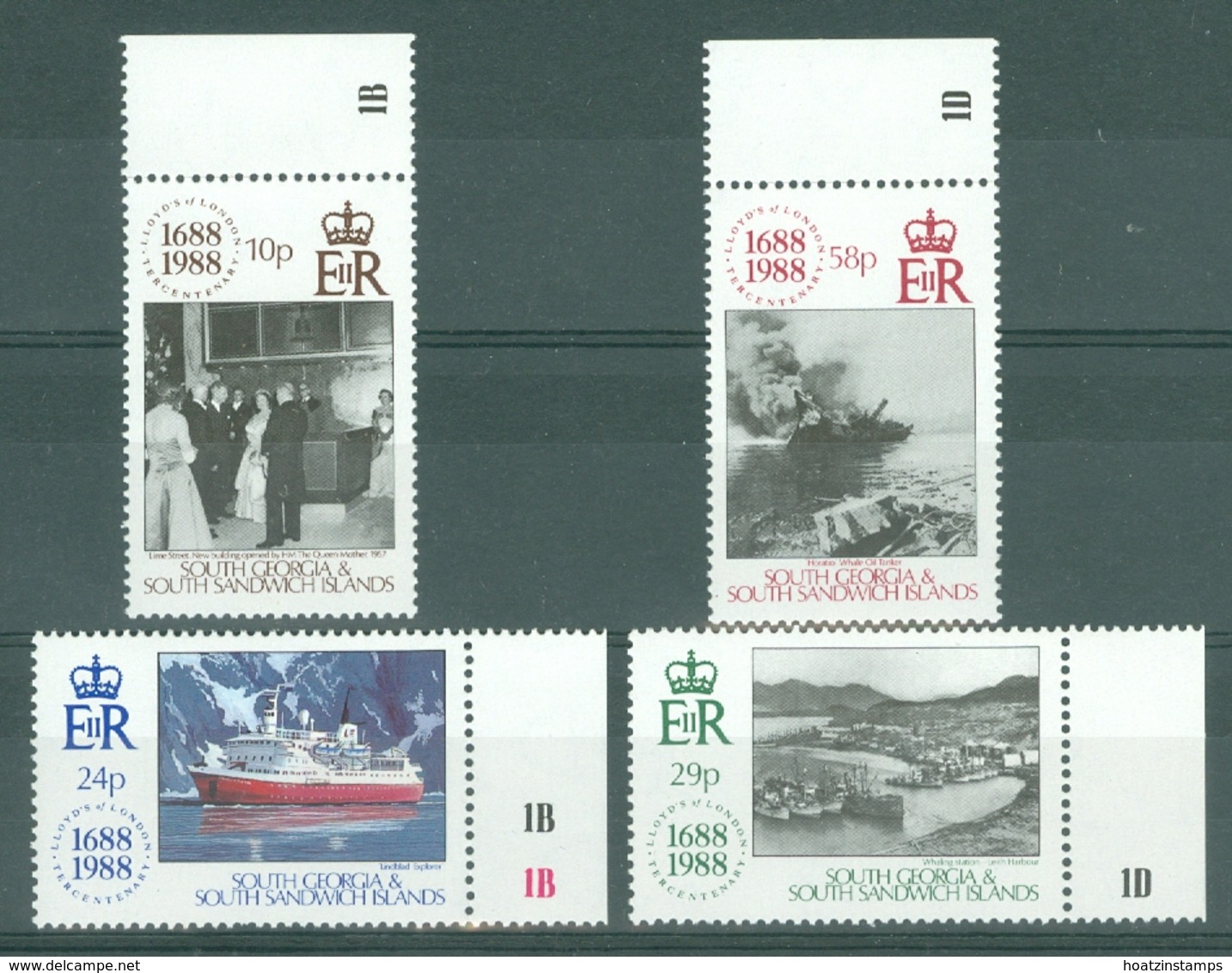 South Georgia: 1988   300th Anniv Of Lloyd's Of London     MNH - South Georgia