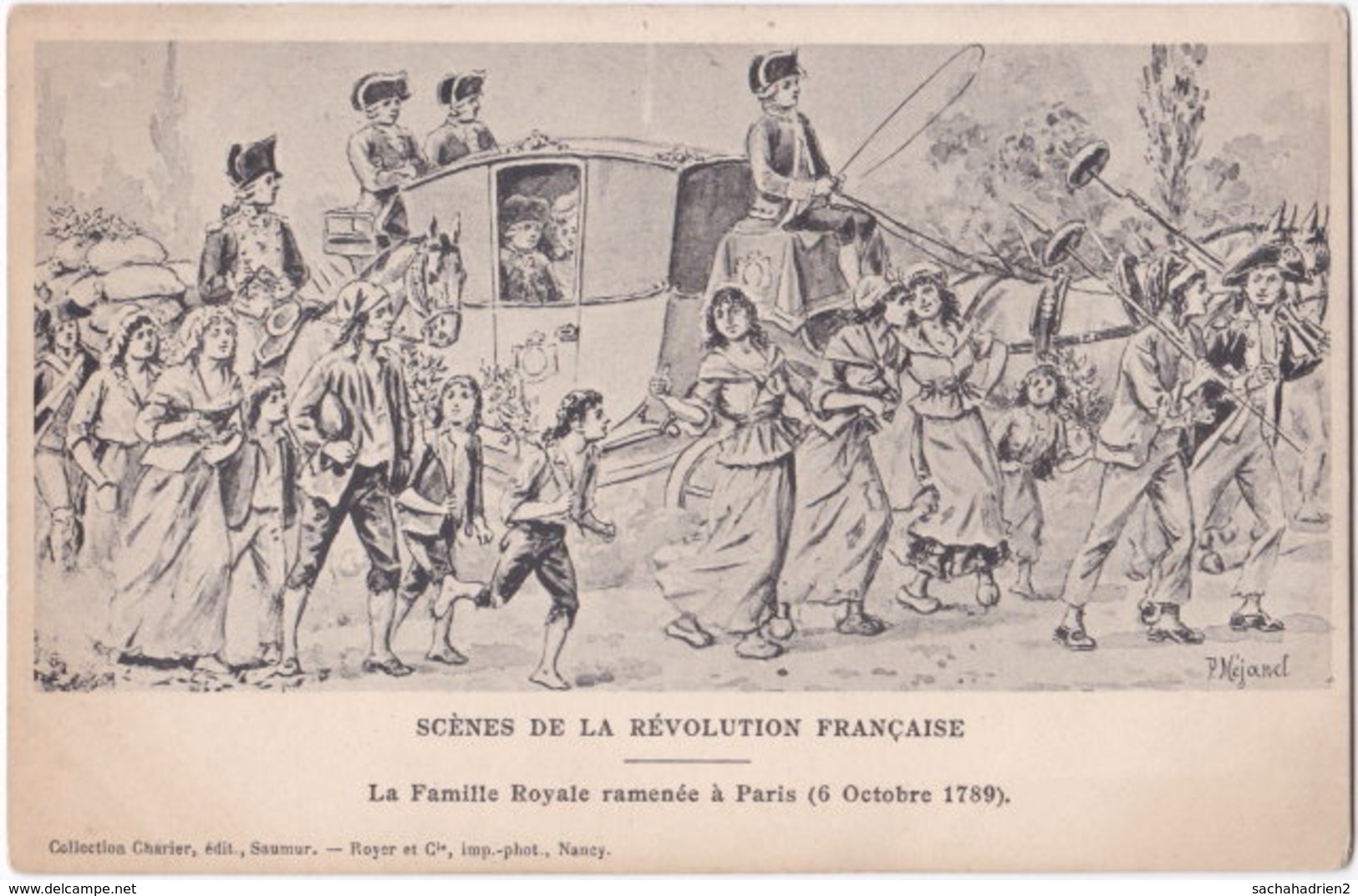 P. MEJANEL. Scènes De La Révolution Française. La Famille Royale Ramenée à Paris - Autres & Non Classés