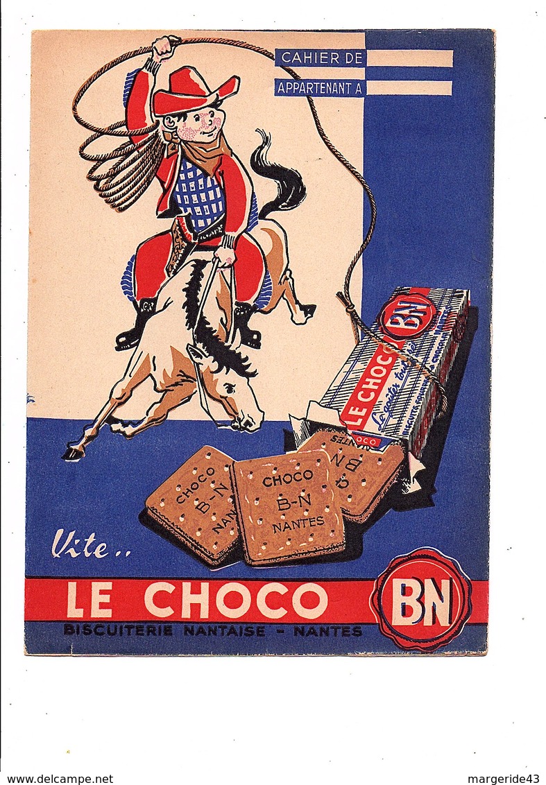 PROTEGE-CAHIER CHOCO BN NANTES - COWBOY - Book Covers