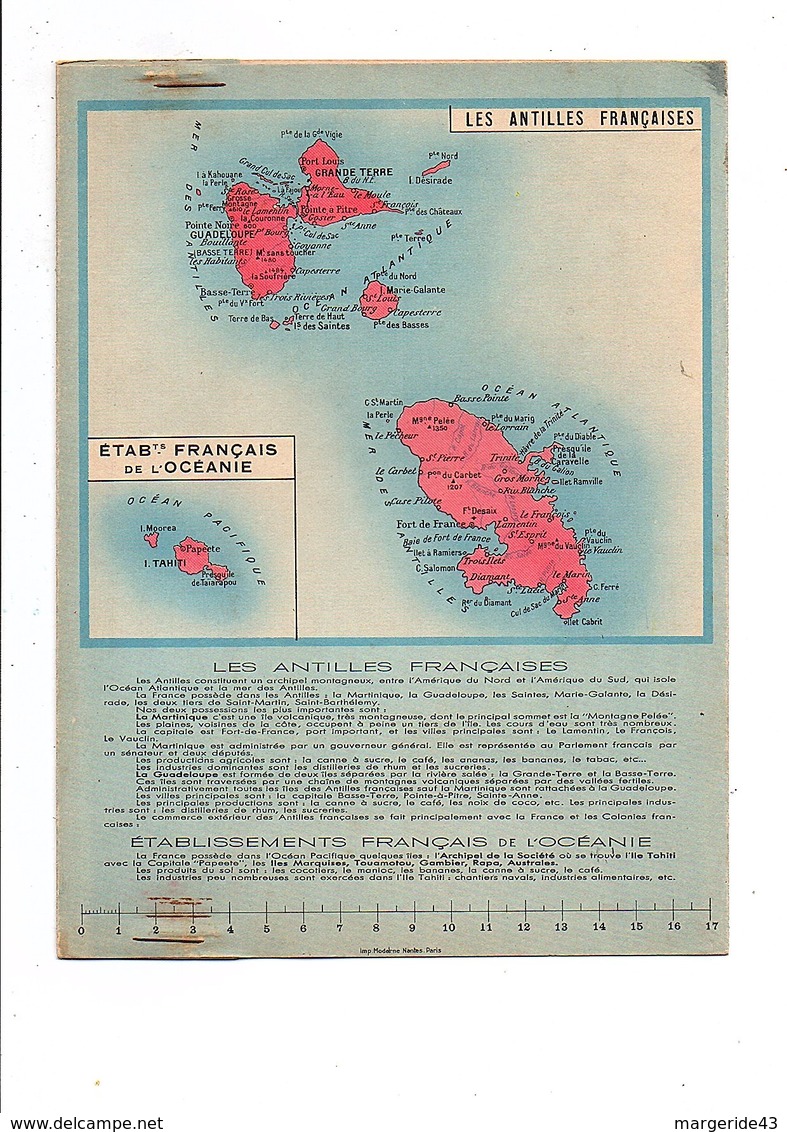 PROTEGE-CAHIER CHICOREE MOGTA-WILLIOT - TAHITI DESSIN DE A DE BROCA - Schutzumschläge