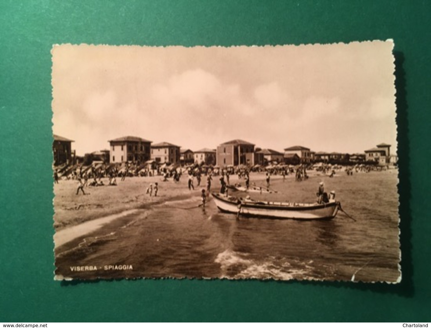Cartolina Saluti Da Viserba - Spiaggia - 1950 - Rimini