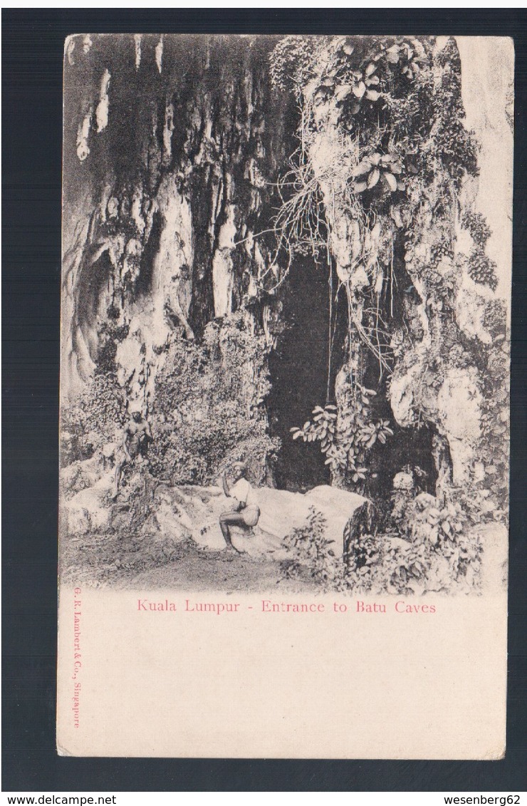 MALAYSIA  Kuala Lumpur Entrance To Batu Caves Ca 1910 OLD POSTCARD - Malaysia