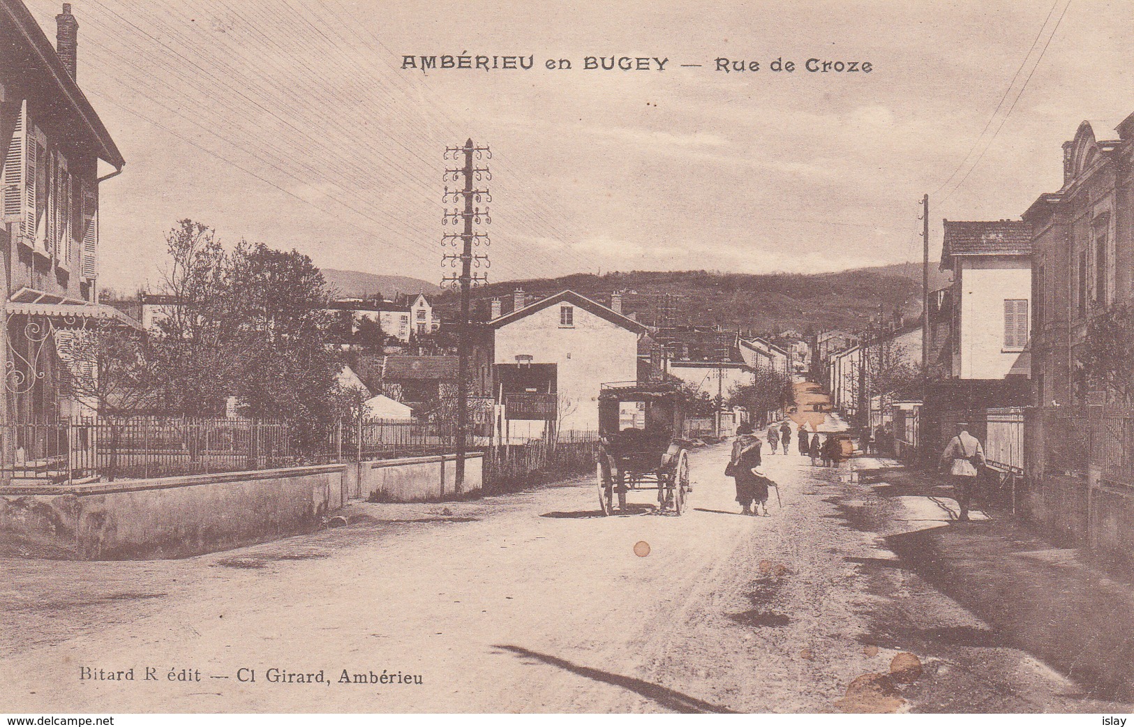 01 - AMBERIEU -en- BUGEY - Rue De Croze - Non Classés