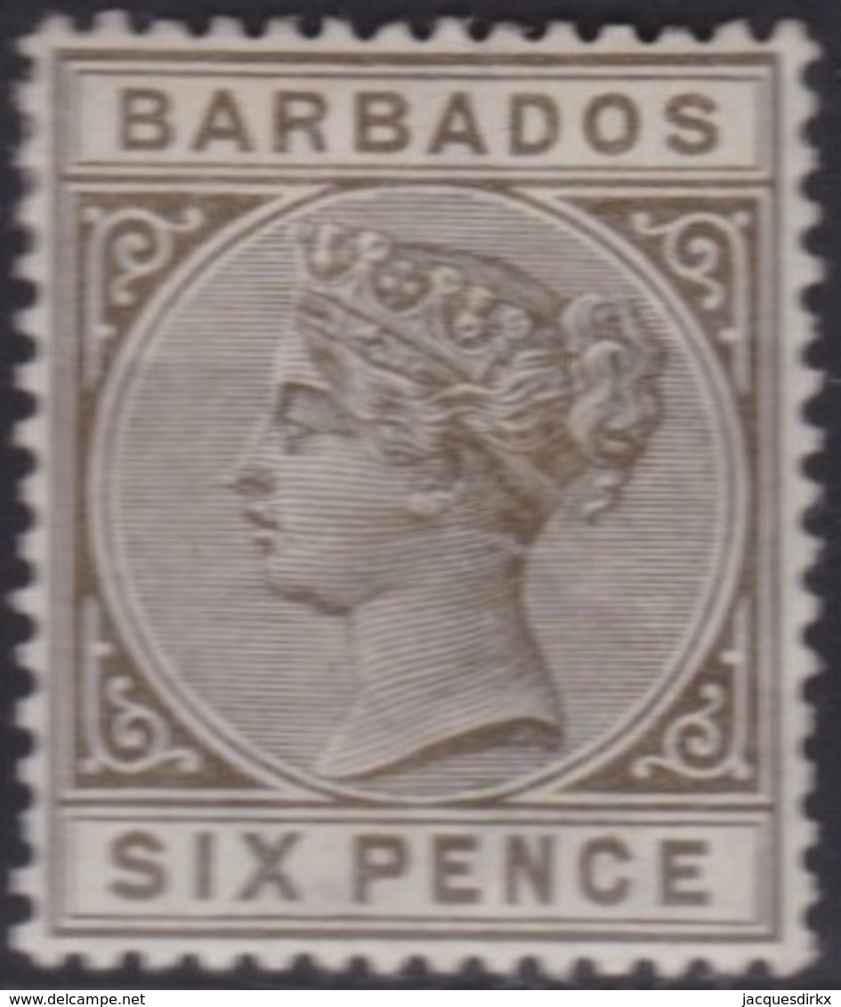 Barbados  .   SG  .  100       .   *     .    Mint-hinged     .   /    .   Ongebruikt - Barbades (...-1966)