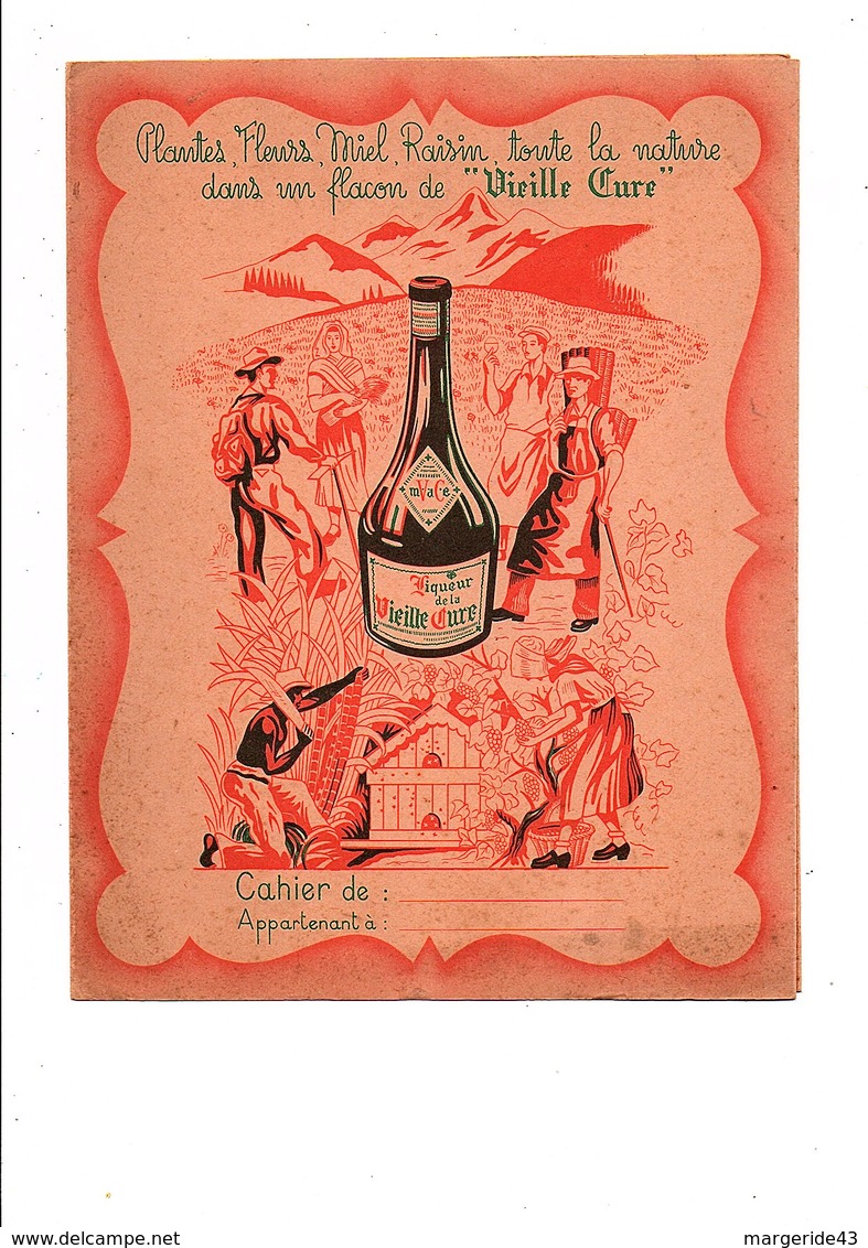 PROTEGE-CAHIER LIQUEUR VIEILLE CURE ET CORDIAL -MEDOC - Protège-cahiers