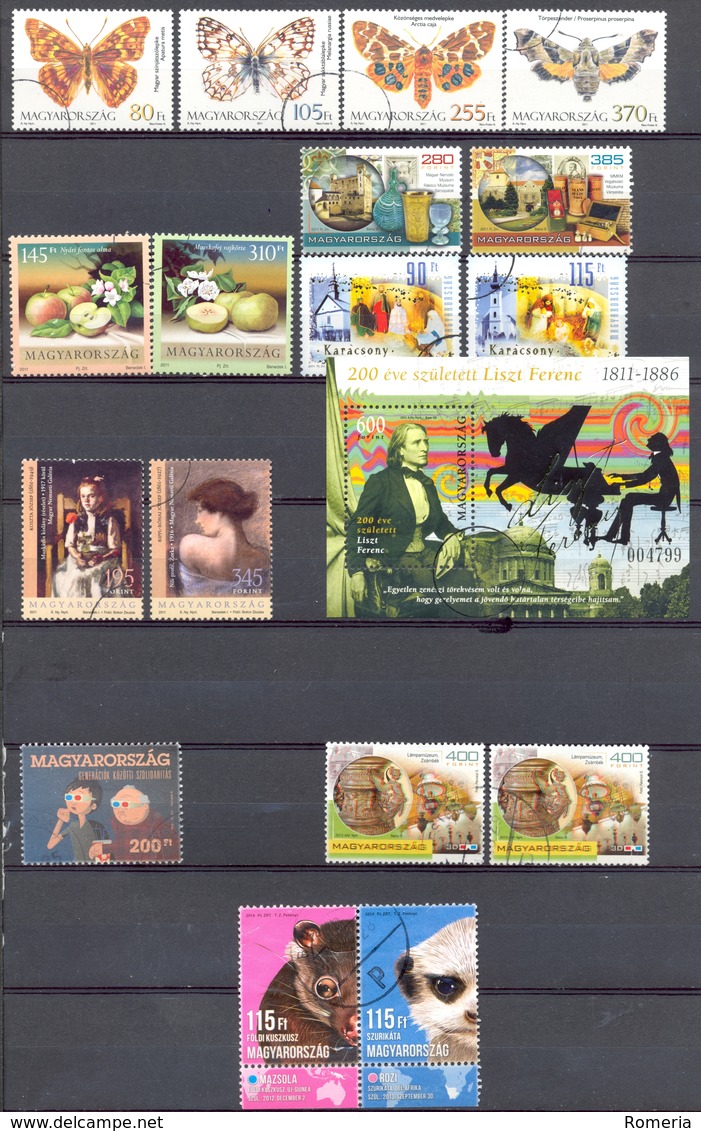 Hongrie - 2011 - >2014 - Lot Timbres Et BF Oblitérés - Nºs Dans Description - Used Stamps