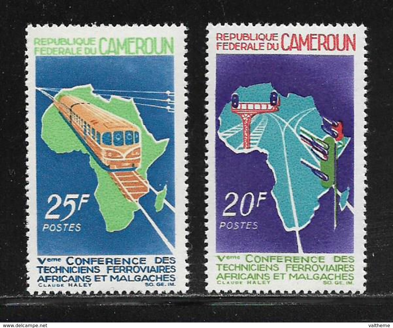 CAMEROUN  ( AFCA - 127 )  1967  N° YVERT ET TELLIER   N° 434/435   N** - Cameroun (1960-...)
