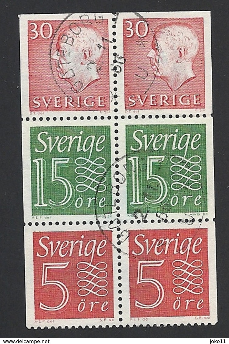 Schweden, 1966, Michel-Nr. 429+497+551, H-Blatt 37, Gestempelt - Used Stamps