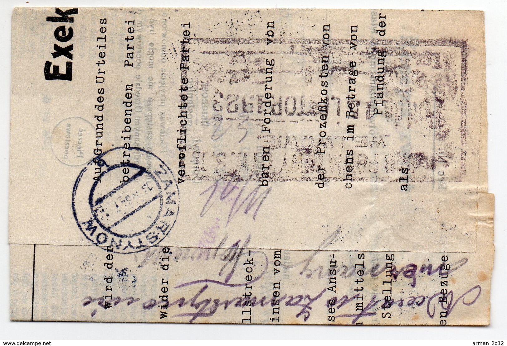 Poland Ukraine Registered Lwow Zamarstynow Postage Due - Covers & Documents