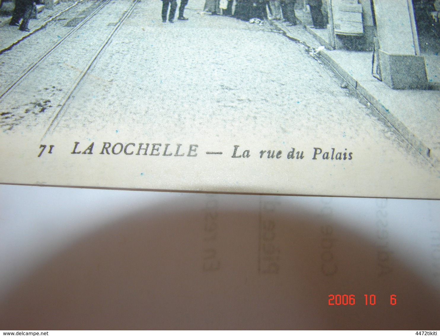 C.P.A.- La Rochelle (17) - La Rue Du Palais - Doreur Miroitier - Tramway - 1910 - SUP (BF82) - La Rochelle