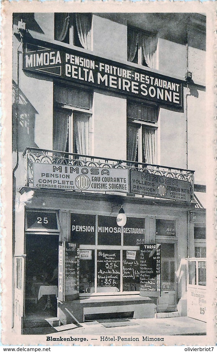 Belgique - Blankenberghe - Friture - Hôtel-Pension " Mimosa " - Blankenberge