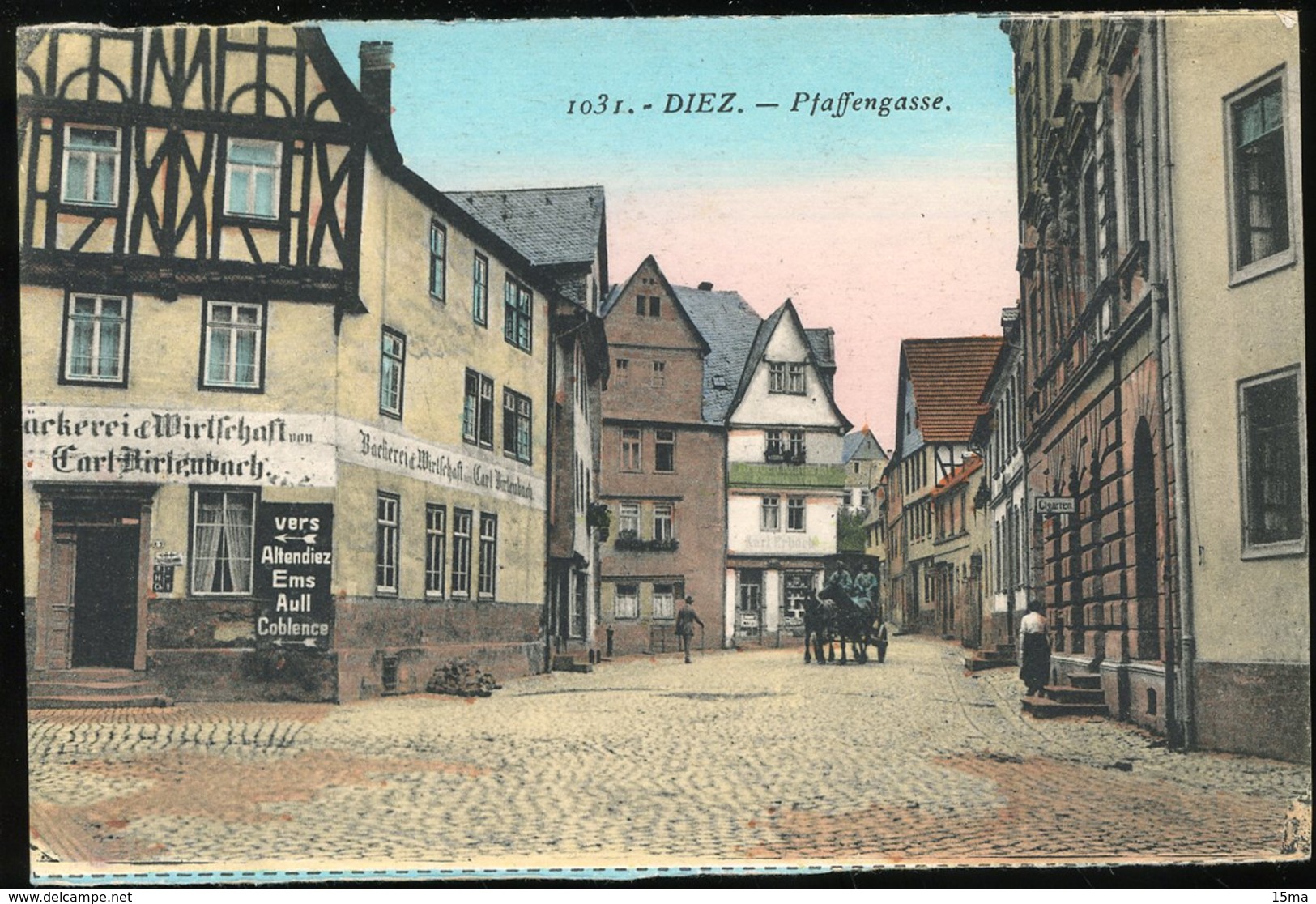 Diez An Der Lahn 1031 Pfaffengasse 1927 Backerei Wirtschaft Carl Birtenbach - Diez