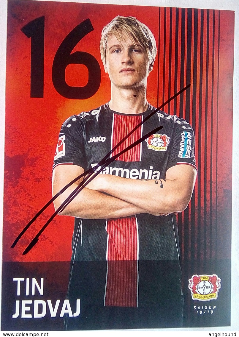 Tin Jedvaj  Bayer 04 - Authographs