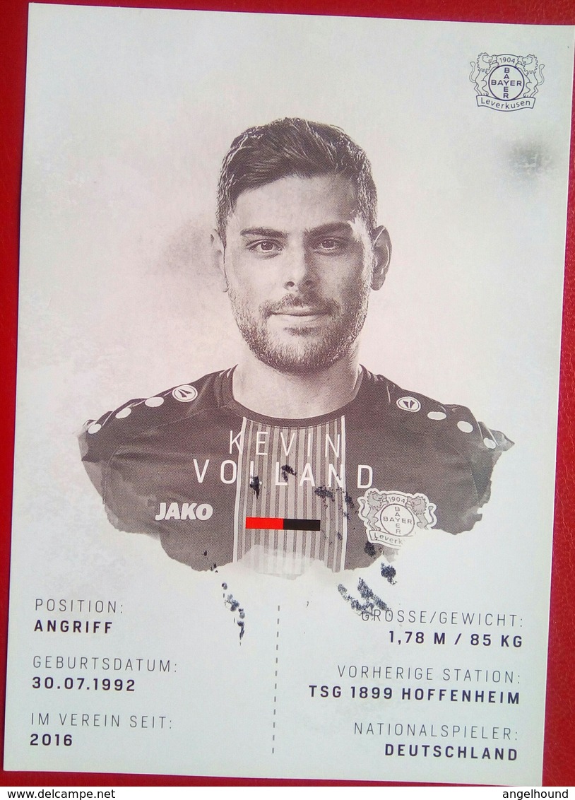 Kevin Volland Bayer 04 - Authographs