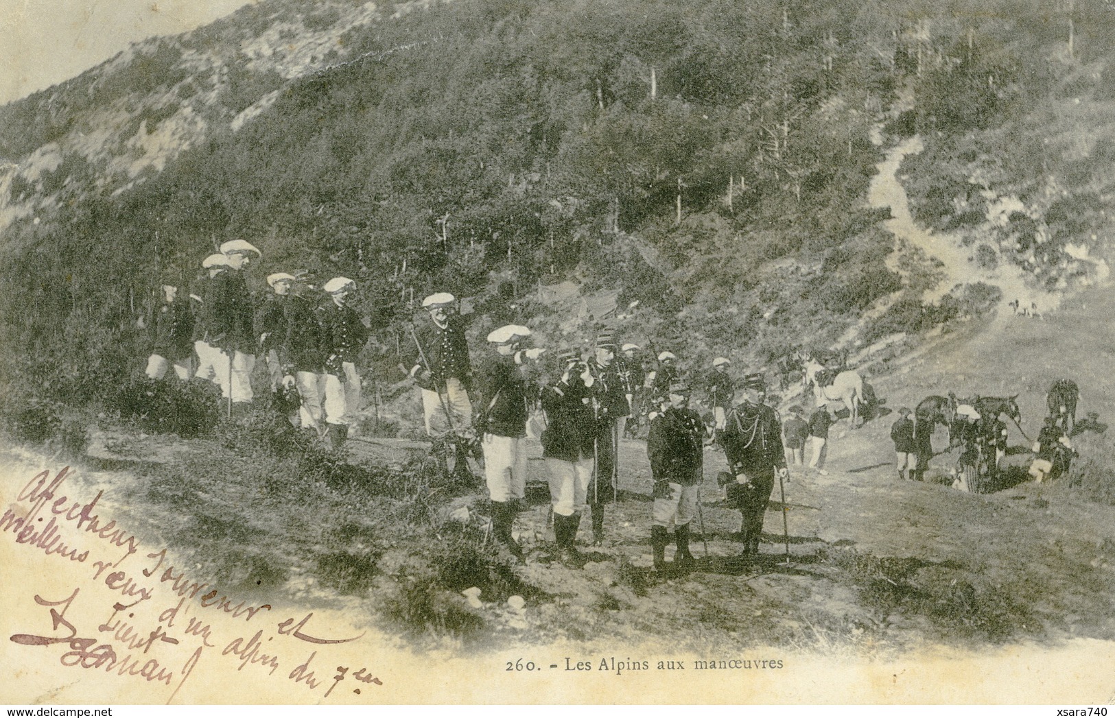 Chasseurs Alpins Manoeuvres Postée D'Antibes - Régiments