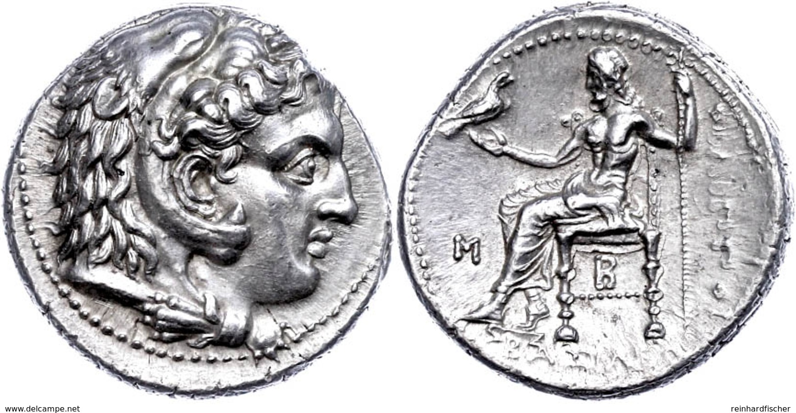 Babylon, Tetradrachme (17,18g), 323-317 V. Chr., Philipp III. Arrhidaios. Av: Herakleskopf Mit Löwenfell Nach Rechts. Re - Andere & Zonder Classificatie